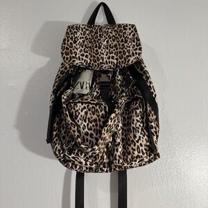 Leopard Print Zara Backpack